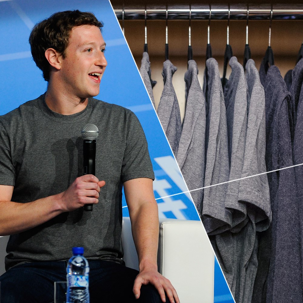 Mark Zuckerberg'in dolabında sadece gri tişört var
