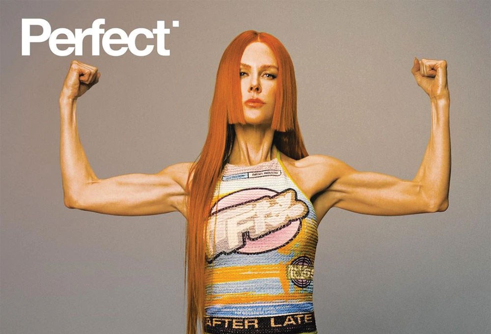 Nicole Kidman, kaslı kollarını dergi kapağında sergiledi