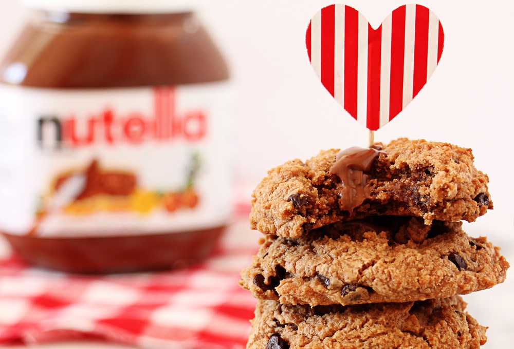 Nutella'lı yumuşak cookie