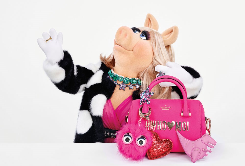 Kate Spade'in yeni yüzü Miss Piggy!