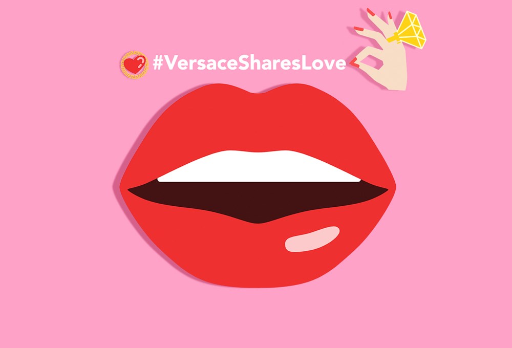 Versace'den emoji aşkı