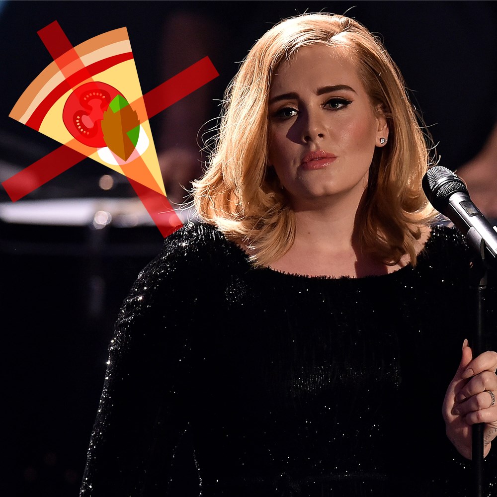 Adele'den pizzaya veda