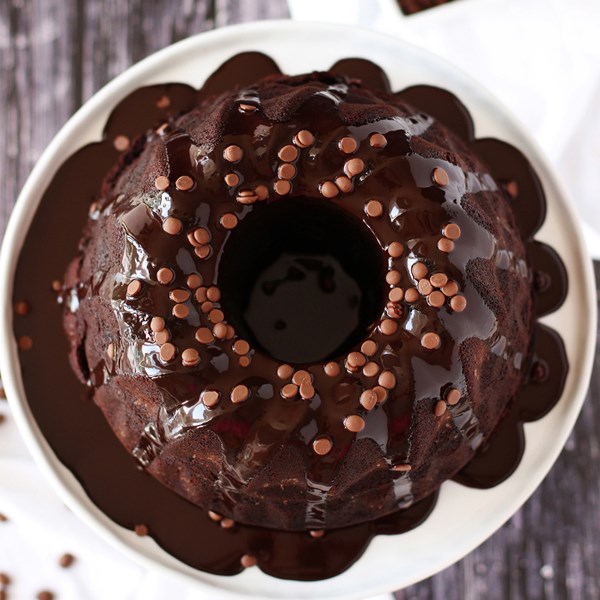 Kahveli çikolatalı kek