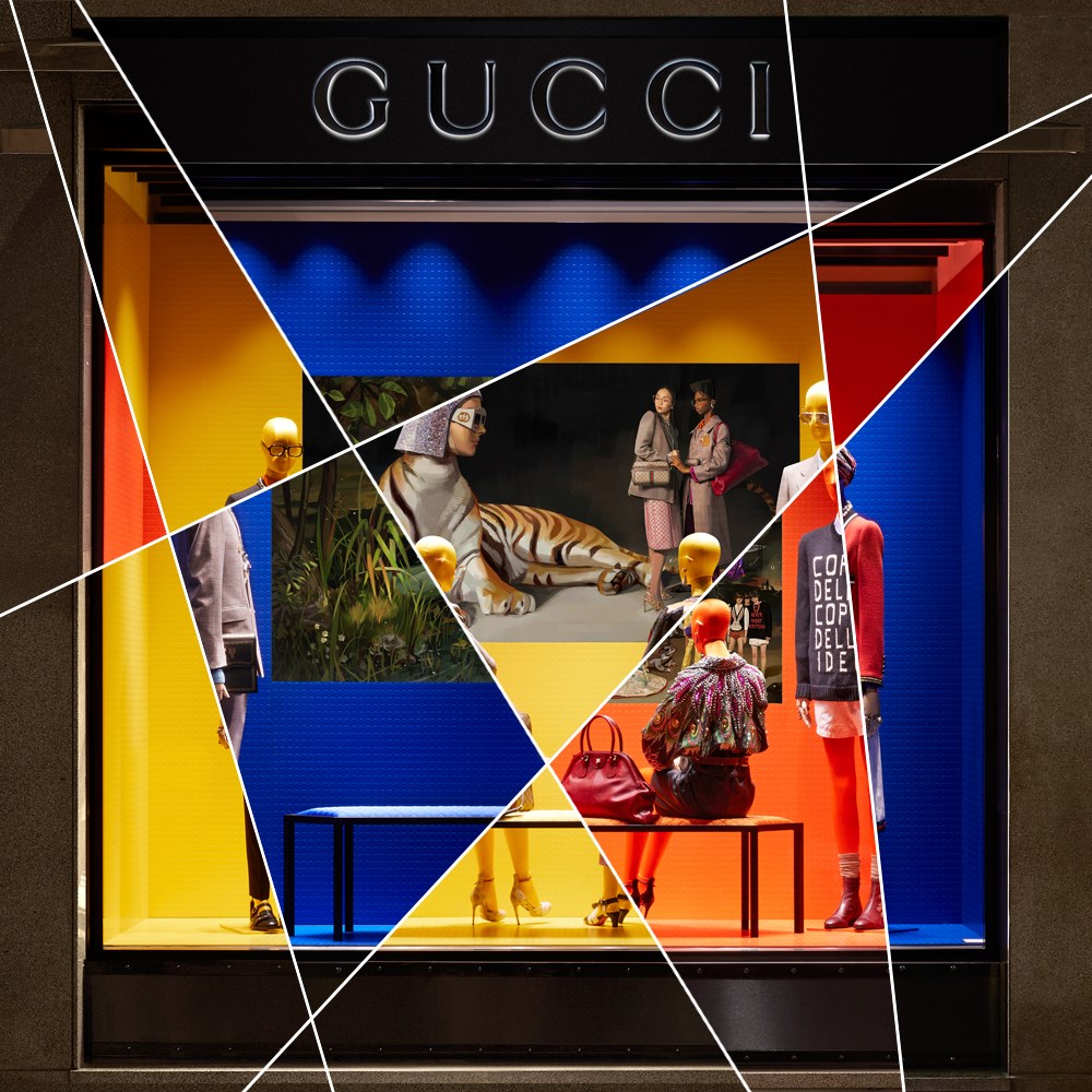 Gucci'den dijital vitrinler