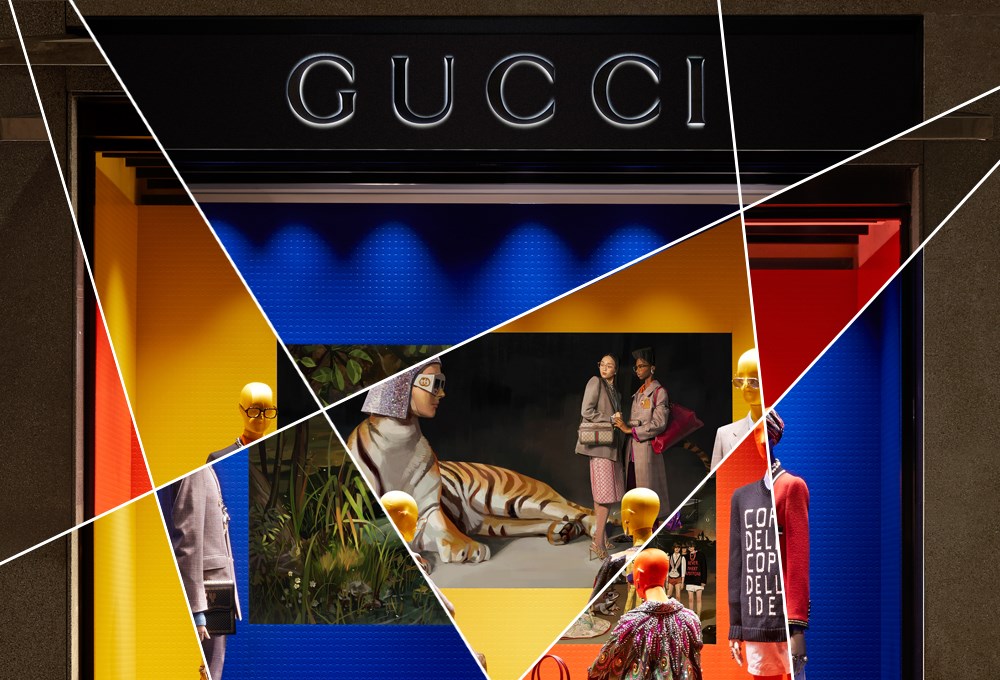 Gucci'den dijital vitrinler