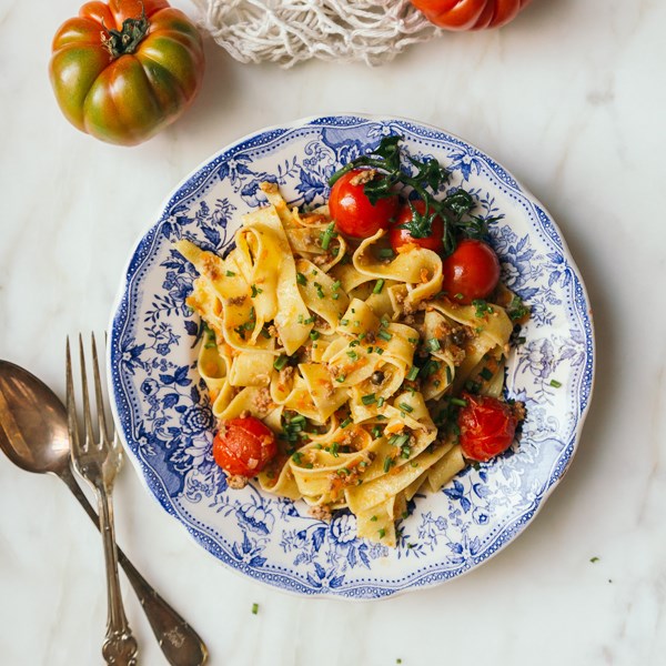 Bolonez soslu papardelle makarna