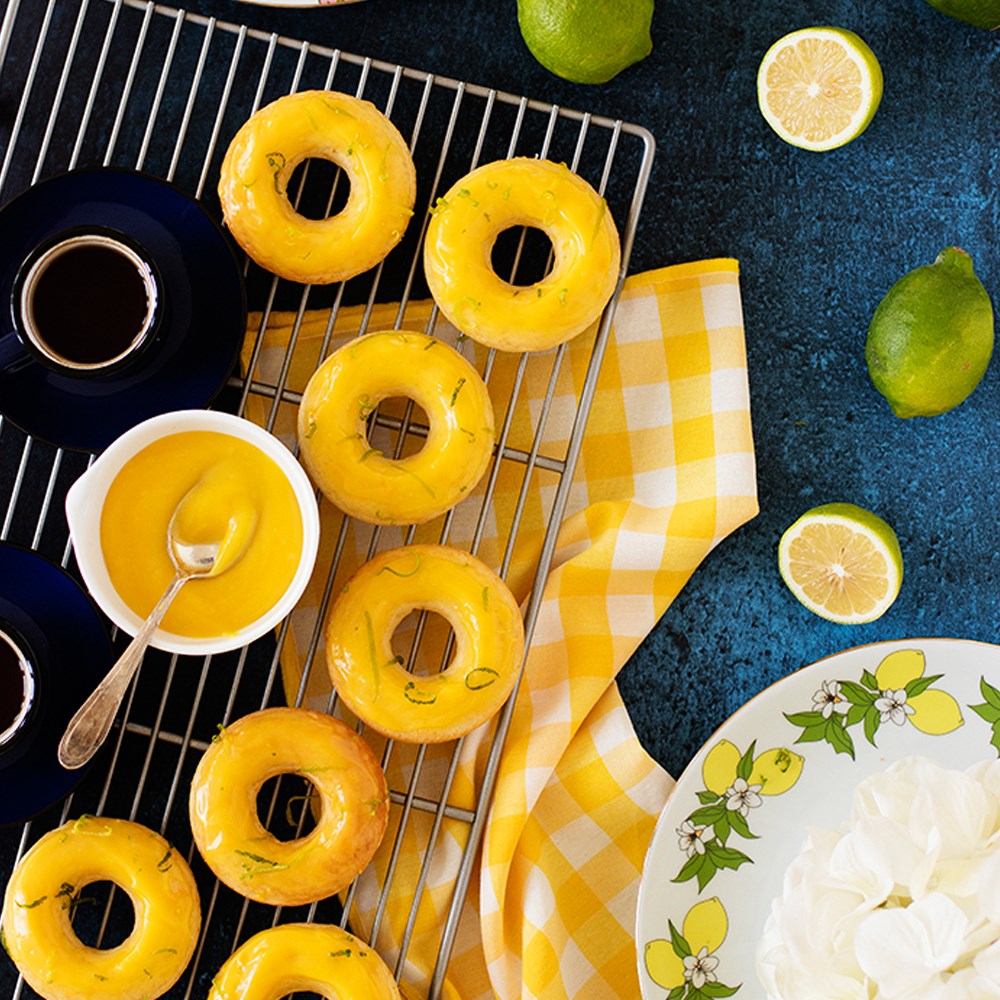 Limonlu donut yapımı