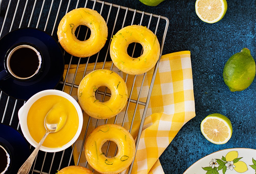 Limonlu donut yapımı