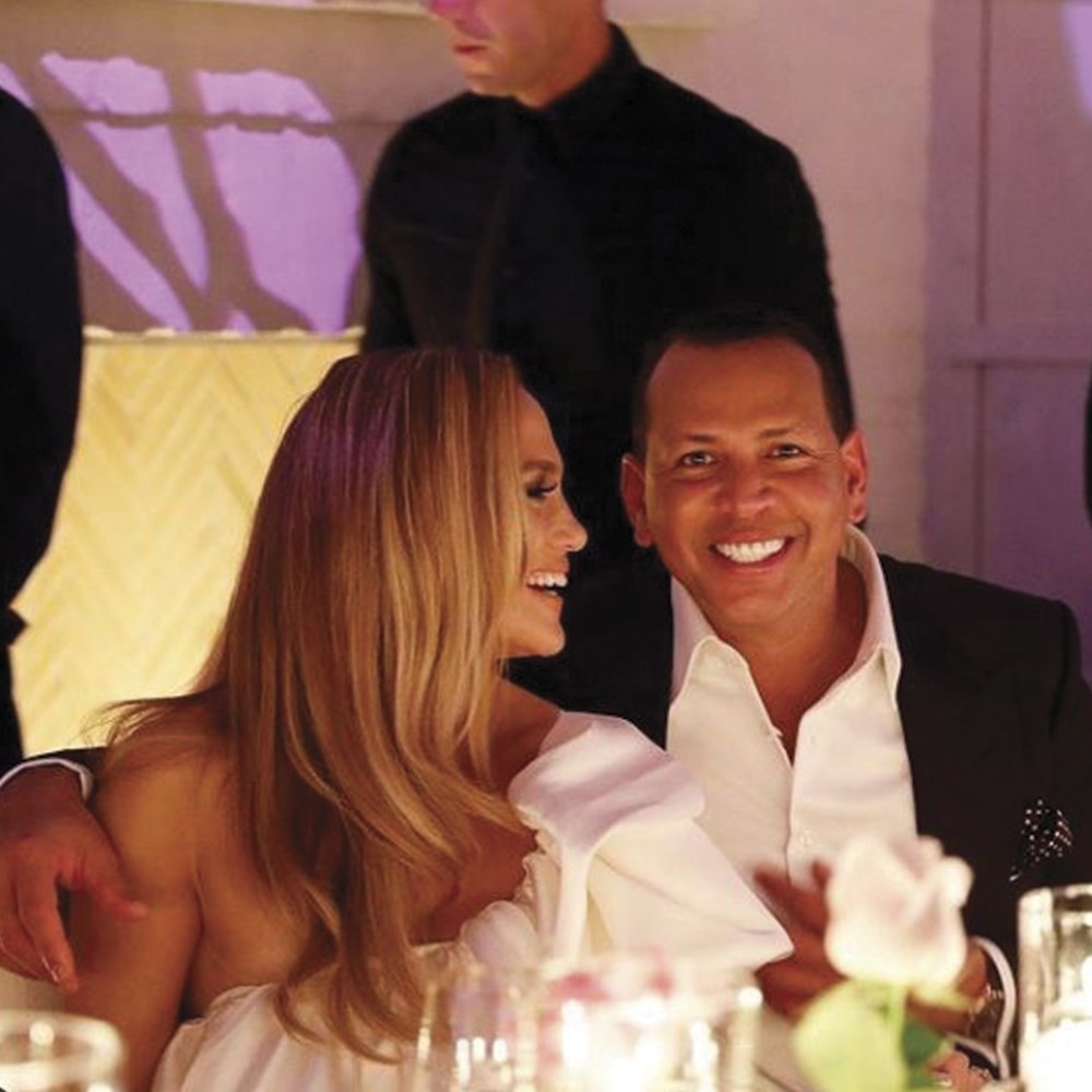 Jennifer Lopez ve Alex Rodriguez'in nişan yemeği