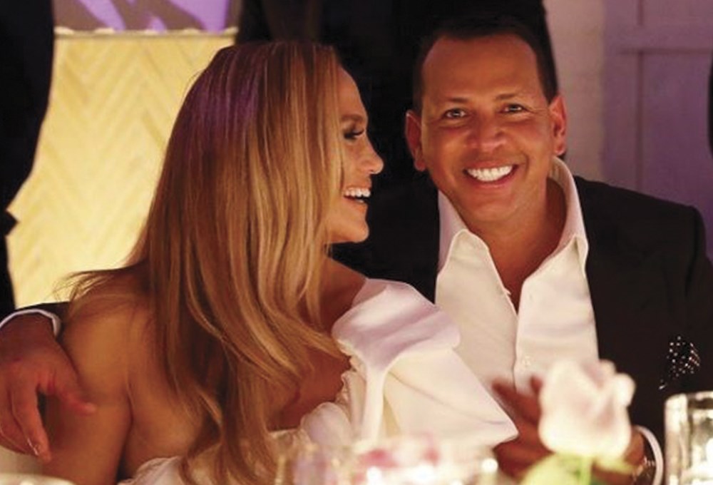 Jennifer Lopez ve Alex Rodriguez'in nişan yemeği