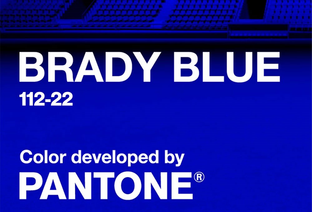 Pantone’den Brady’ye özel renk: Brady Blue