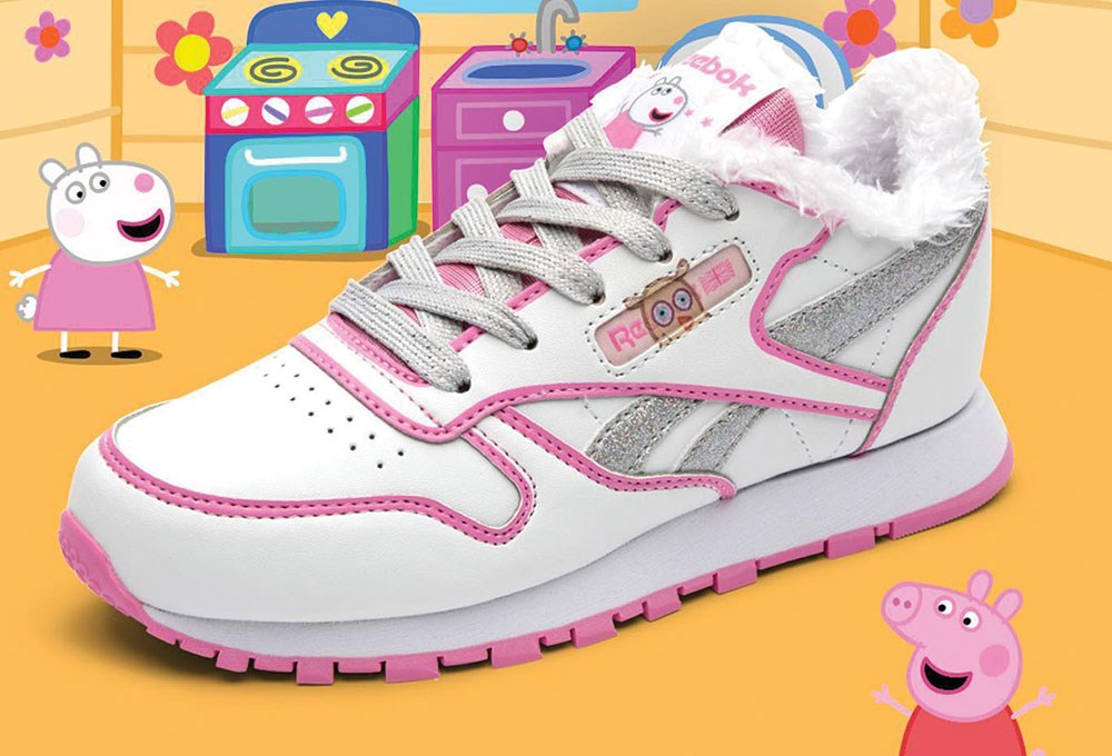 Reebok ve Peppa Pig’den çocuklar için birbirinden renkli ayakkabılar