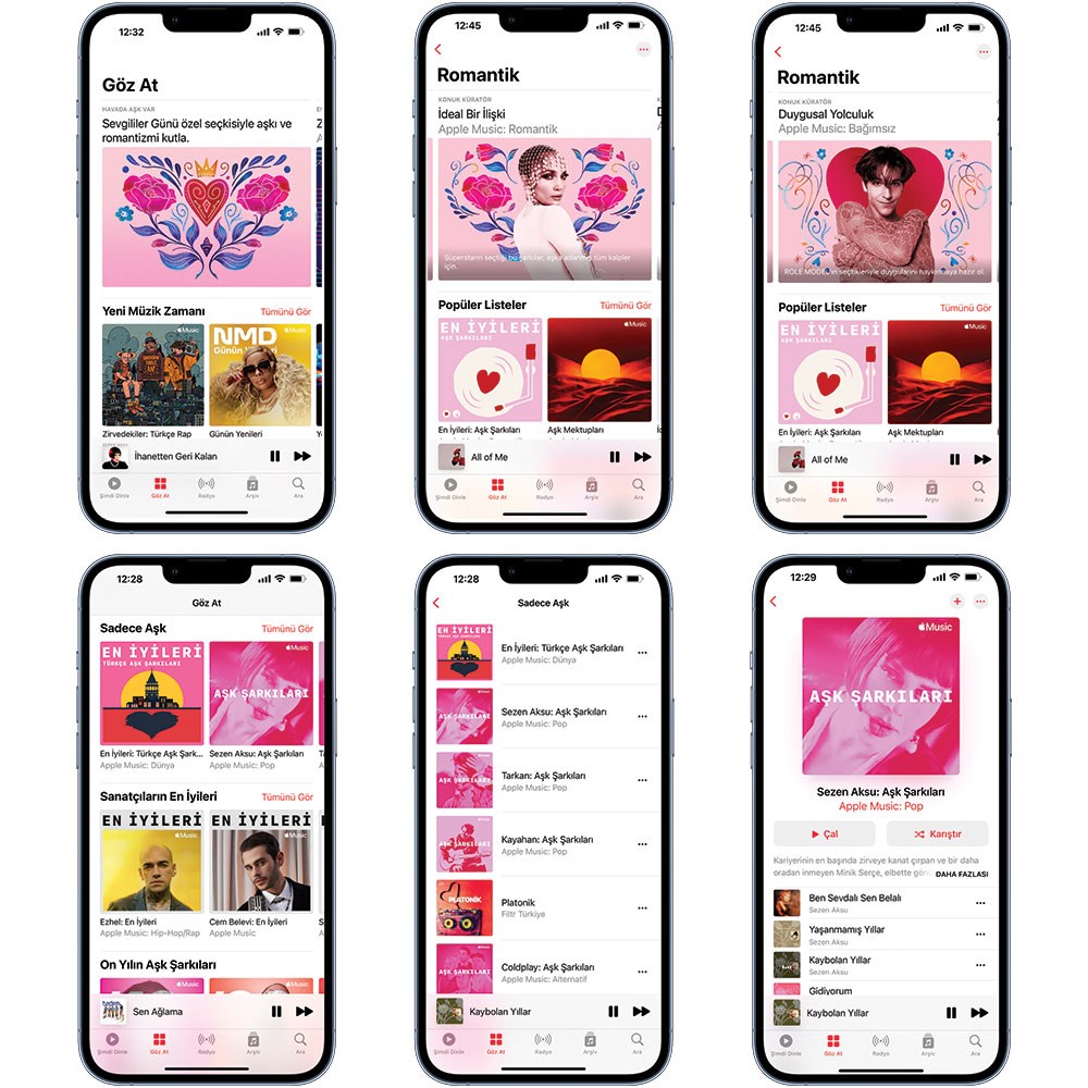 Apple Music’ten 14 Şubat’a özel çalma listeleri