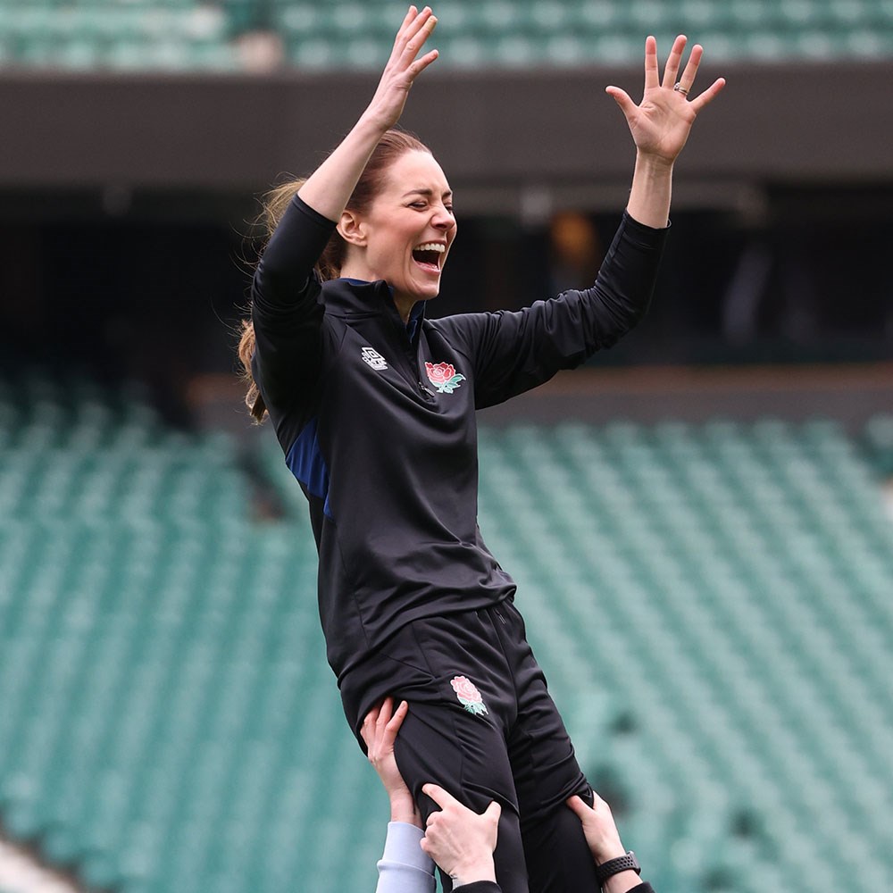 Kate Middleton, hamisi olduğu rugby takımının antrenmanına katıldı