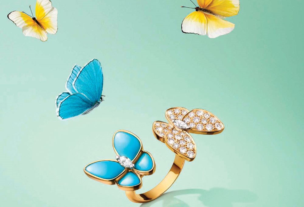 Van Cleef&Arpels kelebekleri doğanın uyanışı için uçuyor