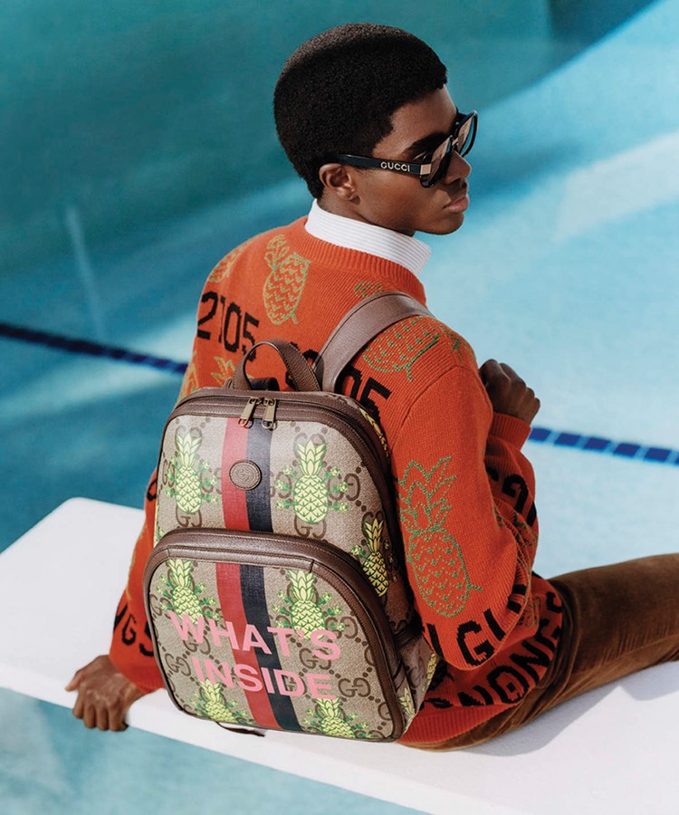 Gucci’den erkekler için renkli ve neşeli ananas koleksiyonu