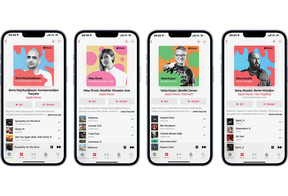 Ünlülerden Apple Music’e özel listeler