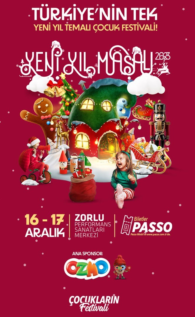 Yeni Yıl Çocuk Festivali 16-17 Aralık’ta Zorlu PSM’de