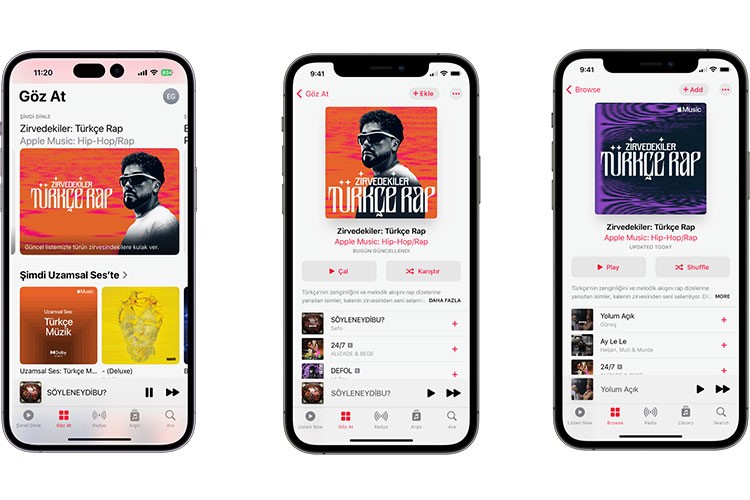 Apple Music’te Zirvedekiler Türkçe Rap çalma listesi yeniden yayınlanıyor