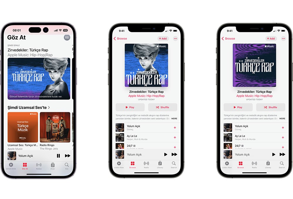 Apple Music’te Zirvedekiler Türkçe Rap çalma listesi yeniden yayınlanıyor