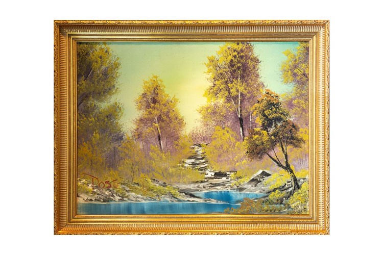 Bob Ross'un ilk TV tablosu 9.85 milyon dolara satışa çıktı